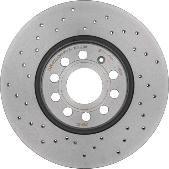 KTX0128 Brembo Ceramic Brake Pad and XTRA Vented Drilled Brake Disc Kit Brembo Brake Canada