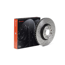 Load image into Gallery viewer, KTX0128 Brembo Ceramic Brake Pad and XTRA Vented Drilled Brake Disc Kit Brembo Brake Canada