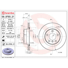 Charger l'image dans la galerie, 09.9793.21 Brembo Premium Coated Vented Brake Rotor Brembo Brake Canada