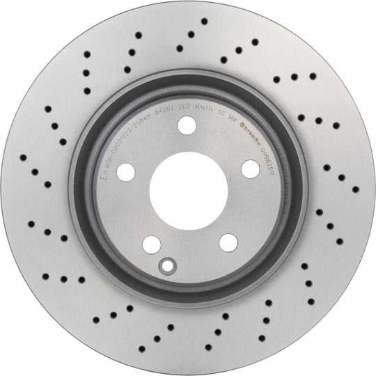 09.9825.11 Brembo Premium Coated Vented Brake Rotor Brembo Brake Canada