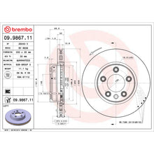 Load image into Gallery viewer, 09.9867.11 Brembo Premium Coated Vented Brake Rotor Brembo Brake Canada