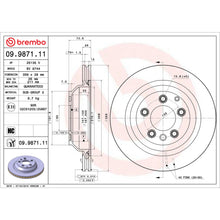 Charger l'image dans la galerie, 09.9871.11 Brembo Premium Coated Vented Brake Rotor Brembo Brake Canada