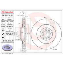 Load image into Gallery viewer, KT00588 Brembo Ceramic Brake Pad and UV Coated Vented  Brake Disc Kit Brembo Brake Canada