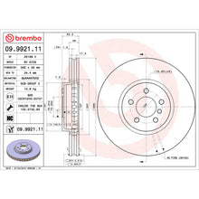 Load image into Gallery viewer, 09.9921.11 Brembo Premium Coated Vented Brake Rotor Brembo Brake Canada