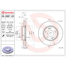 Load image into Gallery viewer, 09.9997.20 Brembo Premium Vented Brake Rotor Brembo Brake Canada