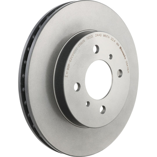 09.A116.11 Brembo Premium Coated Vented Brake Rotor Brembo Brake Canada