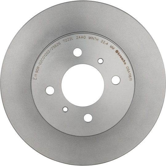 09.A116.11 Brembo Premium Coated Vented Brake Rotor Brembo Brake Canada