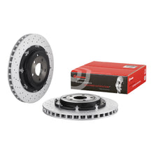 Charger l'image dans la galerie, 09.A190.33 Brembo Premium Floating Two Piece UV Coated Vented Drilled And Slotted Brake Rotor Brembo Brake Canada