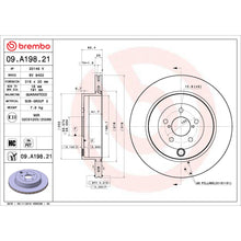 Charger l'image dans la galerie, 09.A198.21 Brembo Premium Coated Vented Brake Rotor Brembo Brake Canada