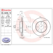Load image into Gallery viewer, 09.A258.10 Brembo Premium Vented Brake Rotor Brembo Brake Canada