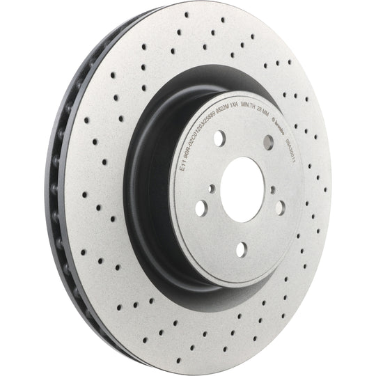 KT00413 Brembo Ceramic Brake Pad and UV Coated PVT Drilled Brake Disc Kit Brembo Brake Canada