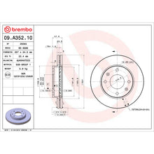 Load image into Gallery viewer, 09.A352.10 Brembo Premium Vented Brake Rotor Brembo Brake Canada