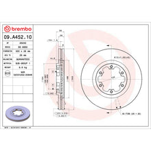 Load image into Gallery viewer, 09.A452.10 Brembo Premium Vented Brake Rotor Brembo Brake Canada