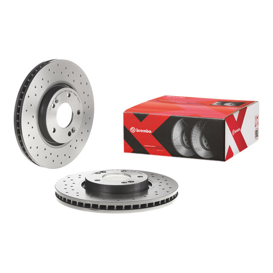 09.A532.1X Brembo Premium UV Coated XTRA Cross Drilled Brake Rotor Brembo Brake Canada