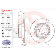 Load image into Gallery viewer, 09.A541.11 Brembo Premium Coated Vented Brake Rotor Brembo Brake Canada