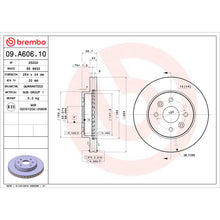 Load image into Gallery viewer, 09.A606.10 Brembo Premium Vented Brake Rotor Brembo Brake Canada
