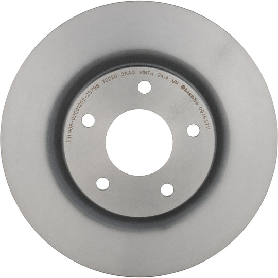 09.A637.11 Brembo Premium Coated Vented Brake Rotor Brembo Brake Canada