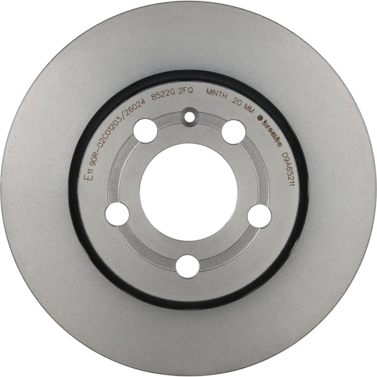 09.A652.11 Brembo Premium Coated Vented Brake Rotor Brembo Brake Canada