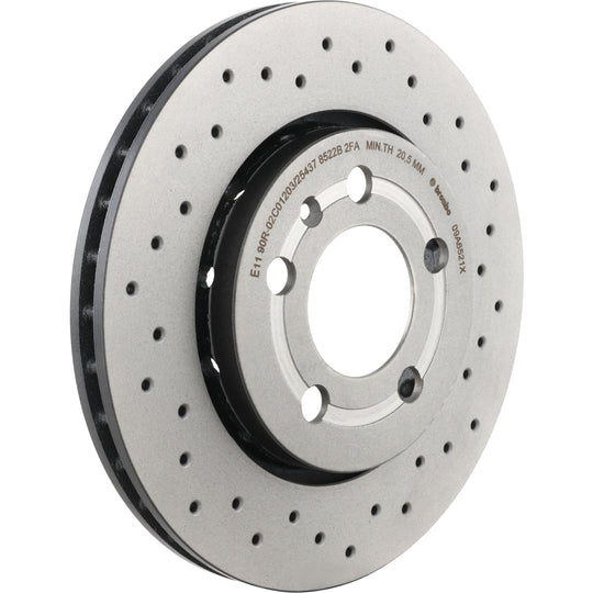 09.A652.1X Brembo Premium UV Coated XTRA Cross Drilled Brake Rotor Brembo Brake Canada