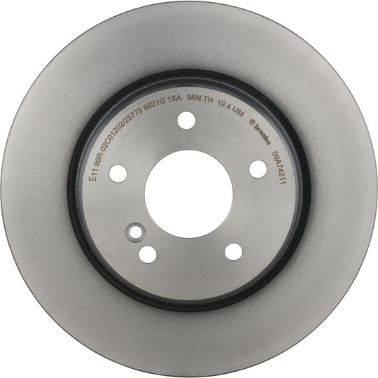 09.A742.11 Brembo Premium Coated Vented Brake Rotor Brembo Brake Canada