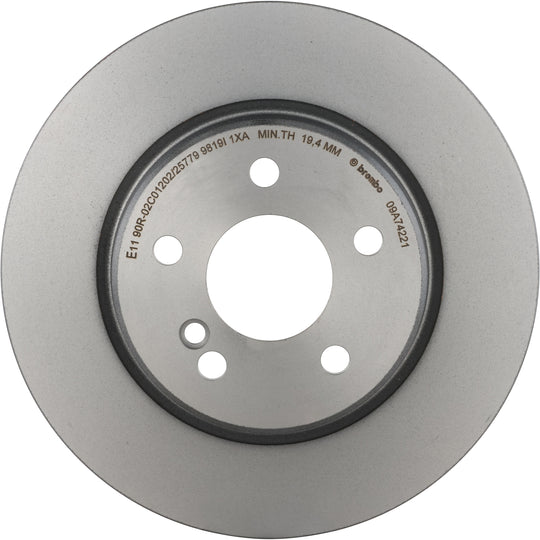09.A742.21 Brembo Premium Coated Vented Brake Rotor Brembo Brake Canada