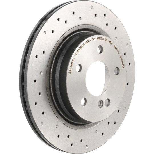09.A760.1X Brembo Premium UV Coated XTRA Cross Drilled Brake Rotor Brembo Brake Canada