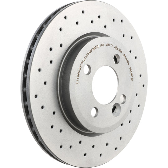 09.A761.1X Brembo Premium UV Coated XTRA Cross Drilled Brake Rotor Brembo Brake Canada