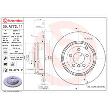 Load image into Gallery viewer, 09.A772.11 Brembo Premium Coated Vented Brake Rotor Brembo Brake Canada