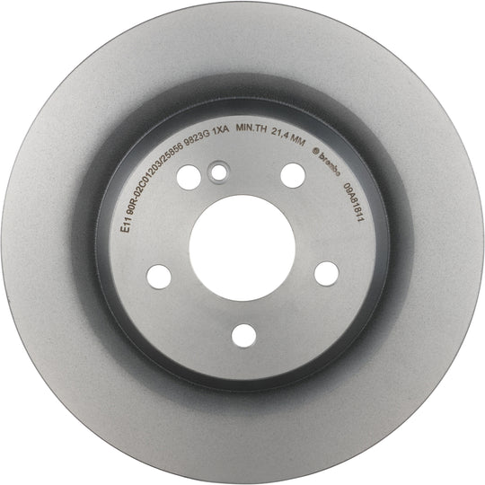 09.A818.11 Brembo Premium Coated Vented Brake Rotor Brembo Brake Canada