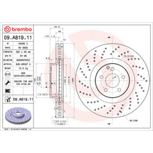 Charger l'image dans la galerie, 09.A819.11 Brembo Premium Coated Vented Brake Rotor Brembo Brake Canada