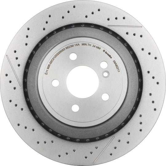 09.A822.11 Brembo Premium Coated Vented Brake Rotor Brembo Brake Canada