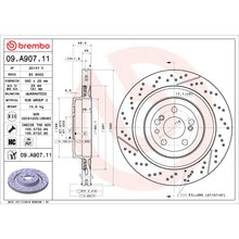 Charger l'image dans la galerie, 09.A907.11 Brembo Premium Coated Vented Brake Rotor Brembo Brake Canada