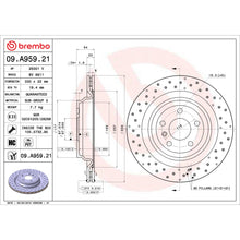 Load image into Gallery viewer, 09.A959.21 Brembo Premium Coated Vented Brake Rotor Brembo Brake Canada
