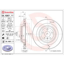 Load image into Gallery viewer, 09.A961.11 Brembo Premium Coated Vented Brake Rotor Brembo Brake Canada
