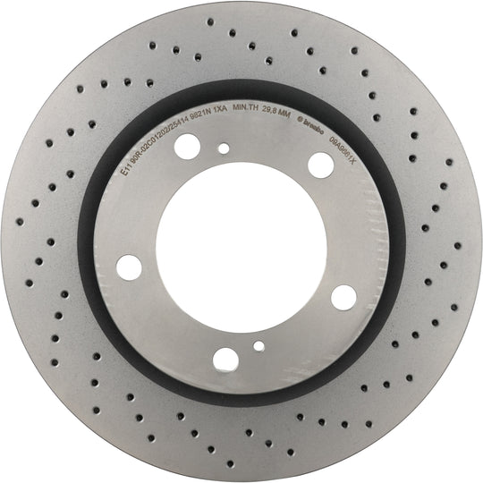 09.A966.1X Brembo Premium UV Coated XTRA Cross Drilled Brake Rotor Brembo Brake Canada