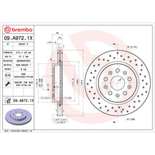 Load image into Gallery viewer, 09.A972.1X Brembo Premium UV Coated XTRA Cross Drilled Brake Rotor Brembo Brake Canada