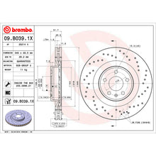 Load image into Gallery viewer, KTX0106 Brembo Ceramic Brake Pad and XTRA Vented Drilled Brake Disc Kit Brembo Brake Canada