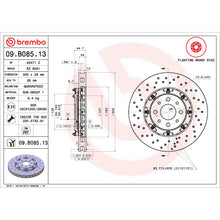 Load image into Gallery viewer, KT00937 Brembo Ceramic Brake Pad and Floating PVT Drilled Brake Disc Kit Brembo Brake Canada