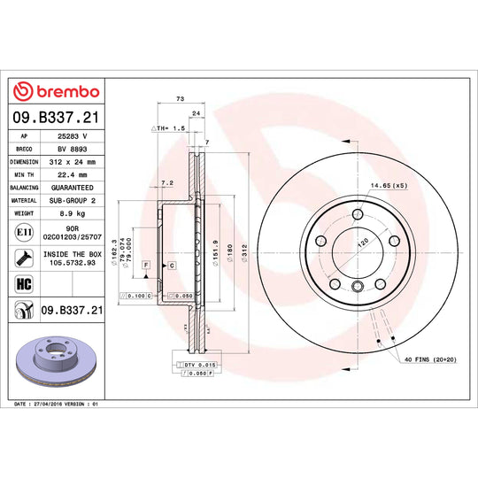 KT00150 Brembo Disc Brake Kit Brembo Brake Canada