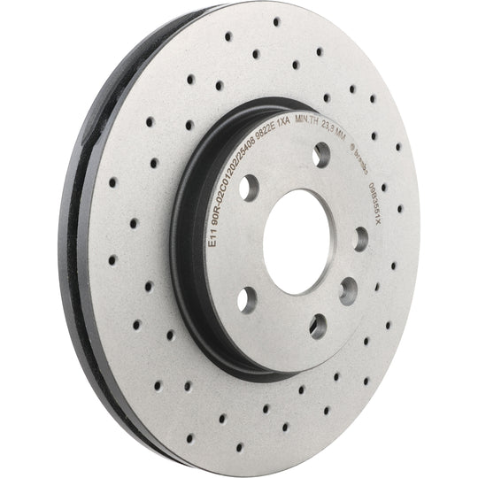 KTX0108 Brembo Ceramic Brake Pad and XTRA Vented Drilled Brake Disc Kit Brembo Brake Canada