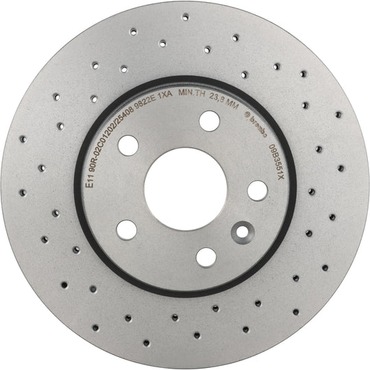 KTX0108 Brembo Ceramic Brake Pad and XTRA Vented Drilled Brake Disc Kit Brembo Brake Canada