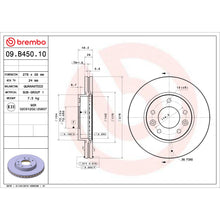 Load image into Gallery viewer, 09.B450.10 Brembo Premium Vented Brake Rotor Brembo Brake Canada