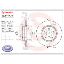 Load image into Gallery viewer, 09.B457.10 Brembo Premium Vented Brake Rotor Brembo Brake Canada