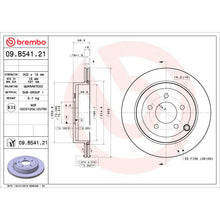 Charger l'image dans la galerie, 09.B541.21 Brembo Premium Coated Vented Brake Rotor Brembo Brake Canada