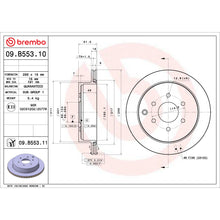 Charger l'image dans la galerie, 09.B553.10 Brembo Premium Vented Brake Rotor Brembo Brake Canada