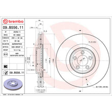Load image into Gallery viewer, KT00721 Brembo Ceramic Brake Pad and UV Coated Vented  Brake Disc Kit Brembo Brake Canada