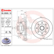 Load image into Gallery viewer, 09.B593.10 Brembo Premium Vented Brake Rotor Brembo Brake Canada