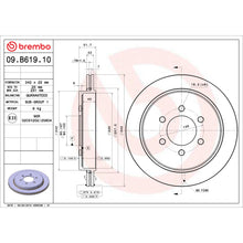 Charger l'image dans la galerie, 09.B619.10 Brembo Premium Vented Brake Rotor Brembo Brake Canada