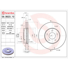 Load image into Gallery viewer, 09.B623.10 Brembo Premium Vented Brake Rotor Brembo Brake Canada