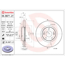 Charger l'image dans la galerie, 09.B671.21 Brembo Premium Coated Vented Brake Rotor Brembo Brake Canada